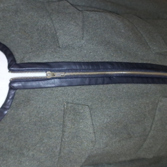 The Limited Green Blazer Jacket Leather Trim Business Casual - Picture 2 of 7